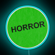 Load image into Gallery viewer, Retro VHS horror RGB neon sign lightblue