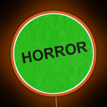 Load image into Gallery viewer, Retro VHS horror RGB neon sign orange