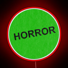 Load image into Gallery viewer, Retro VHS horror RGB neon sign red