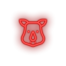 Load image into Gallery viewer, rhino Animal cartoon fauna herbivore rhino rhinoceros zoo Neon led factory