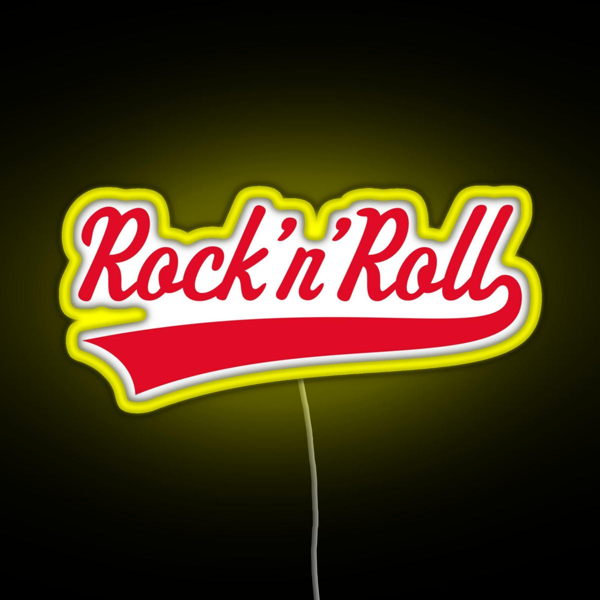 Rock n Roll Red RGB neon sign