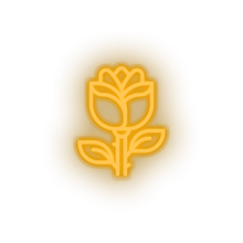 Load image into Gallery viewer, warm_white rose led flower gift love relationship romance rose valentine day neon factory