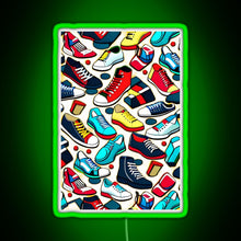 Load image into Gallery viewer, Running Riot RGB neon sign green
