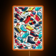 Load image into Gallery viewer, Running Riot RGB neon sign orange