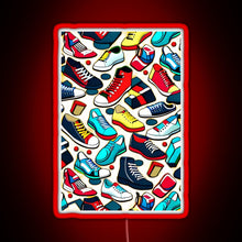 Load image into Gallery viewer, Running Riot RGB neon sign red
