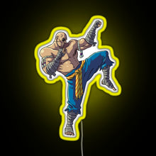 Load image into Gallery viewer, Sagat RGB neon sign yellow