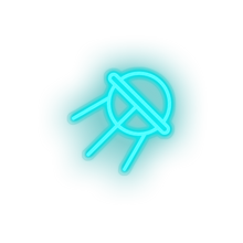 Load image into Gallery viewer, ice_blue satellite led adventure antenna astronomy outer space satellite space sputnik neon factory