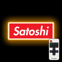 Load image into Gallery viewer, Satoshi Red and White neon sign