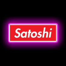Load image into Gallery viewer, Satoshi Red and White neon sign