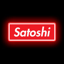 Load image into Gallery viewer, Satoshi Red and White neon sign