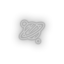 Load image into Gallery viewer, white saturn led adventure astronomy outer space planet saturn saturn ring space neon factory