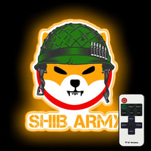 Load image into Gallery viewer, Shiba inu token to the moon - shibarmy   neon sign