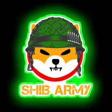 Load image into Gallery viewer, Shiba inu token to the moon - shibarmy   neon sign