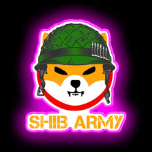 Load image into Gallery viewer, Shiba inu token to the moon - shibarmy   neon sign