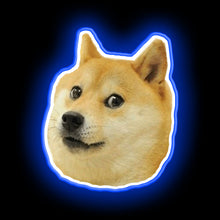 Load image into Gallery viewer, Shibe doge face neon sign
