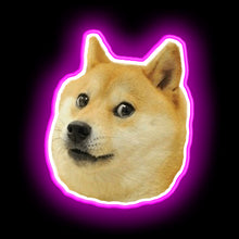 Load image into Gallery viewer, Shibe doge face neon sign