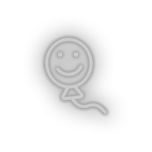 Load image into Gallery viewer, white smiley balloon toys children smile family play face child kid baby toy led neon factory