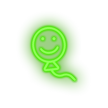 Load image into Gallery viewer, green smiley balloon toys children smile family play face child kid baby toy led neon factory