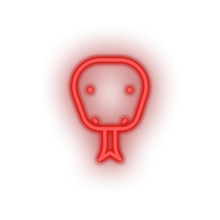 Load image into Gallery viewer, red snake led animal carnivore cartoon fauna snake viper zoo neon factory