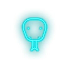 Load image into Gallery viewer, ice_blue snake led animal carnivore cartoon fauna snake viper zoo neon factory