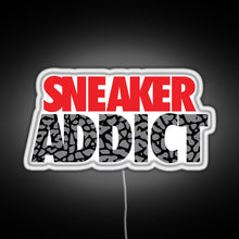 Load image into Gallery viewer, Sneaker Addict Cement RGB neon sign white