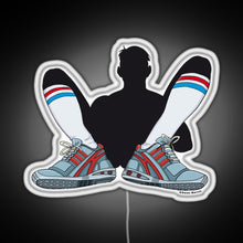 Load image into Gallery viewer, Sneaker and Sox RGB neon sign white