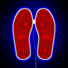 Load image into Gallery viewer, Sole Mates 1 Red RGB neon sign blue