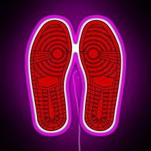 Load image into Gallery viewer, Sole Mates 1 Red RGB neon sign  pink