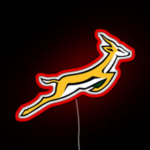 Load image into Gallery viewer, Springbok RGB neon sign red