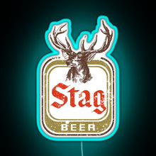 Load image into Gallery viewer, Stag Beer RGB neon sign lightblue