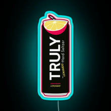 Load image into Gallery viewer, Strawberry Lemonade Truly RGB neon sign lightblue