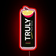 Load image into Gallery viewer, Strawberry Lemonade Truly RGB neon sign red