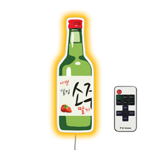 Load image into Gallery viewer, Strawberry Soju  Bar Bar Neon Sign