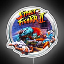 Load image into Gallery viewer, Street Fighter II RGB neon sign white