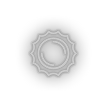 Load image into Gallery viewer, white sun led adventure astronomy cosmos outer space solar space sun neon factory