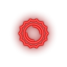 Load image into Gallery viewer, red sun led adventure astronomy cosmos outer space solar space sun neon factory
