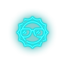 Load image into Gallery viewer, ice_blue sun led beach holiday shine summer sun sunny vacation neon factory