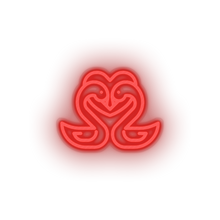Load image into Gallery viewer, red swans led couple love relationship romance swan valentine day wedding neon factory