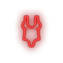 Load image into Gallery viewer, red swimsuit led beach bikini holiday summer swimsuit swimwear vacation neon factory