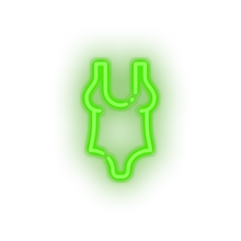 Load image into Gallery viewer, green swimsuit led beach bikini holiday summer swimsuit swimwear vacation neon factory