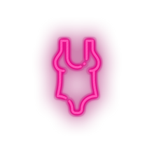 Load image into Gallery viewer, pink swimsuit led beach bikini holiday summer swimsuit swimwear vacation neon factory