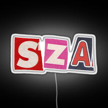 Load image into Gallery viewer, SZA RGB neon sign white