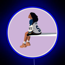 Load image into Gallery viewer, Sza Sos RGB neon sign blue