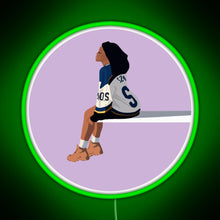 Load image into Gallery viewer, Sza Sos RGB neon sign green