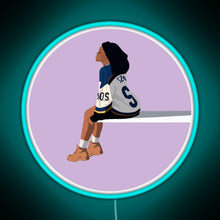 Load image into Gallery viewer, Sza Sos RGB neon sign lightblue