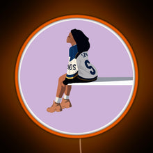 Load image into Gallery viewer, Sza Sos RGB neon sign orange