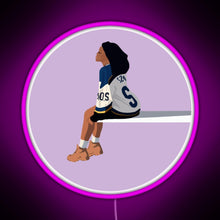 Load image into Gallery viewer, Sza Sos RGB neon sign  pink