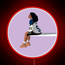 Load image into Gallery viewer, Sza Sos RGB neon sign red