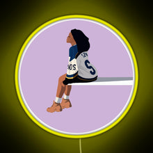 Load image into Gallery viewer, Sza Sos RGB neon sign yellow
