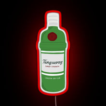Load image into Gallery viewer, Tanqueray gin bottle RGB neon sign red